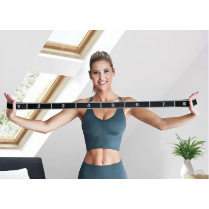 Резинка для фитнеса с петлями 12-30кг HS-N904GB черная