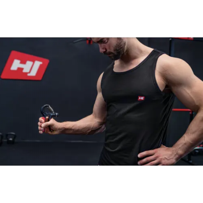 Еспандер кистьовий пружинний регульований Hop-Sport 5-60кг HS-P060HG чорно-червоний