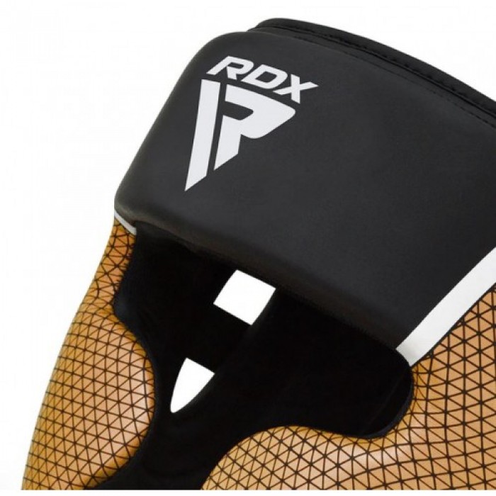 Боксерский шлем RDX T17 Aura Black Gold M