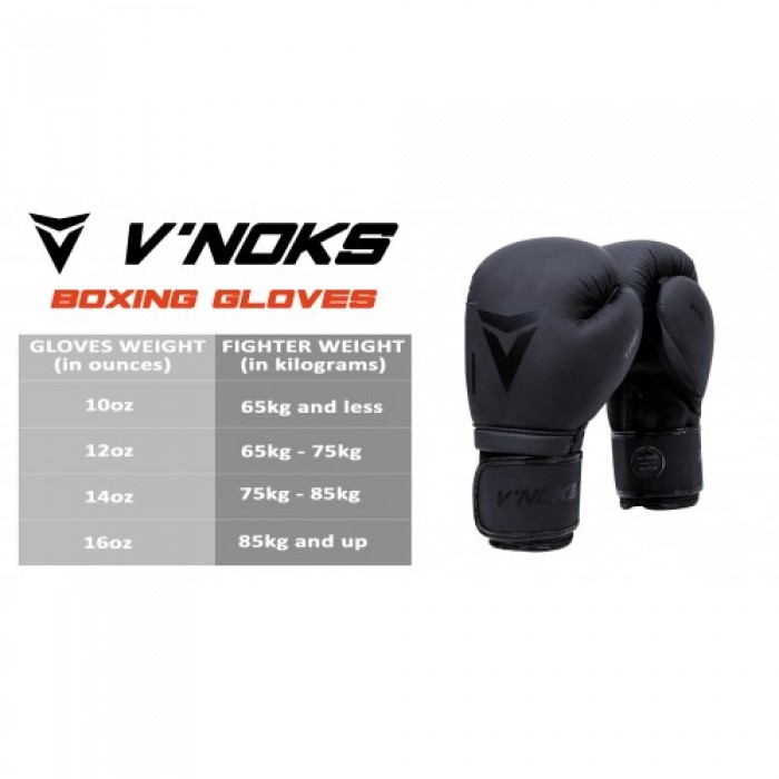 Боксерські рукавички V`Noks Ultima Black 14 ун.
