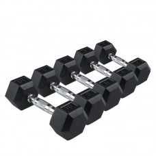 Гексагональний гантельний ряд 1 – 10 кг (10 пар) загальна вага 110 кг Wuotan WG.1-10