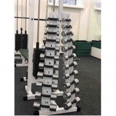 Стійка з набором гантелей хром-пластик (0,5 - 10 кг) Wuotan WD.001