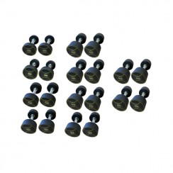 Полиуретановый гантельный ряд Generation Fitness FF51D4B-2,5/25kg (10 пар) 275 кг