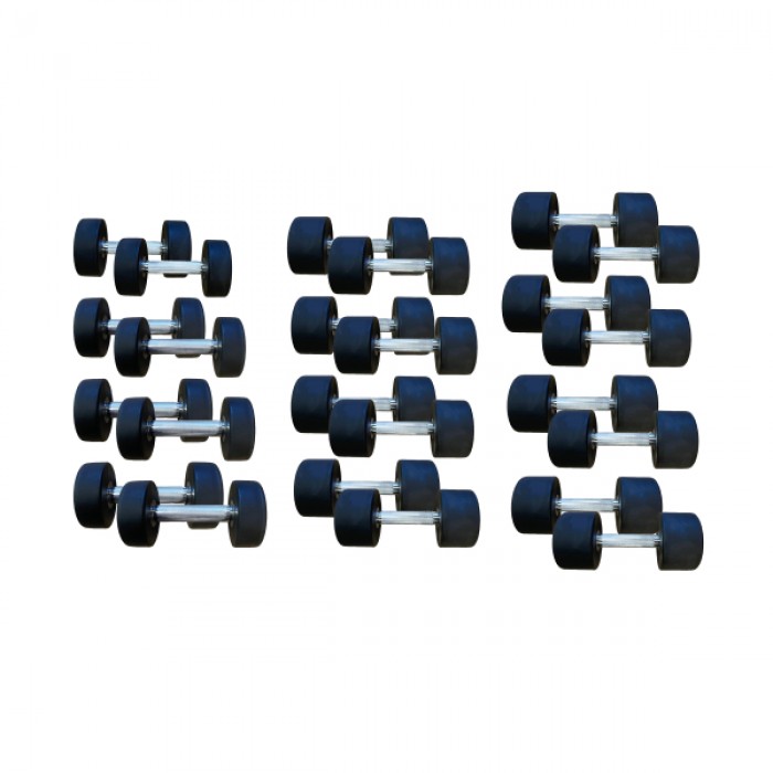 Полиуретановый гантельный ряд Generation Fitness FF51D4B-2,5/30kg (12 пар) 390 кг