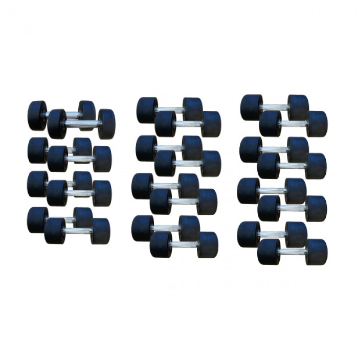 Полиуретановый гантельный ряд Generation Fitness FF51D4B-10/37,5kg (12 пар) 570 кг