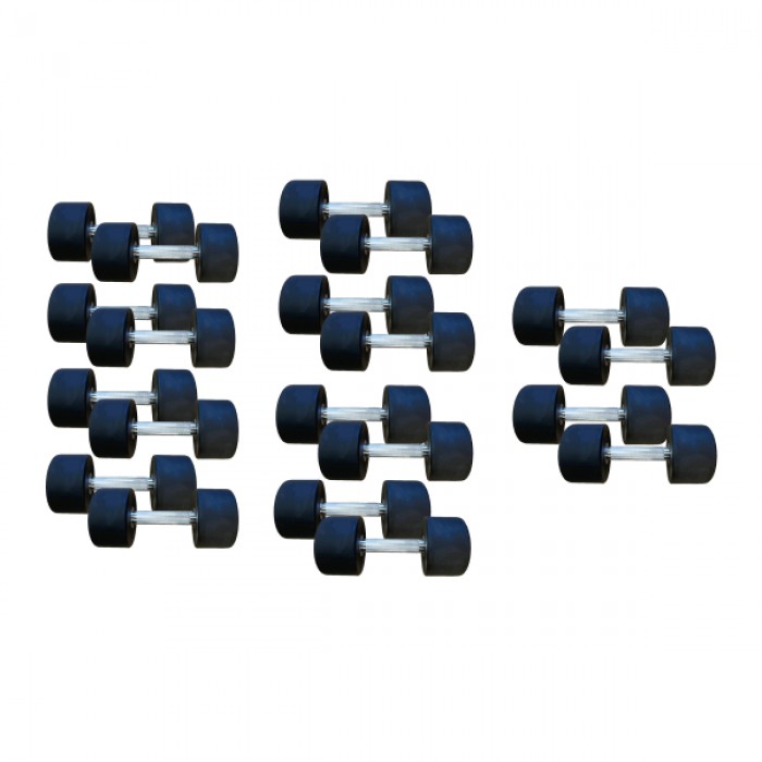 Полиуретановый гантельный ряд Generation Fitness FF51D4B-15/37,5kg (10 пар) 525 кг