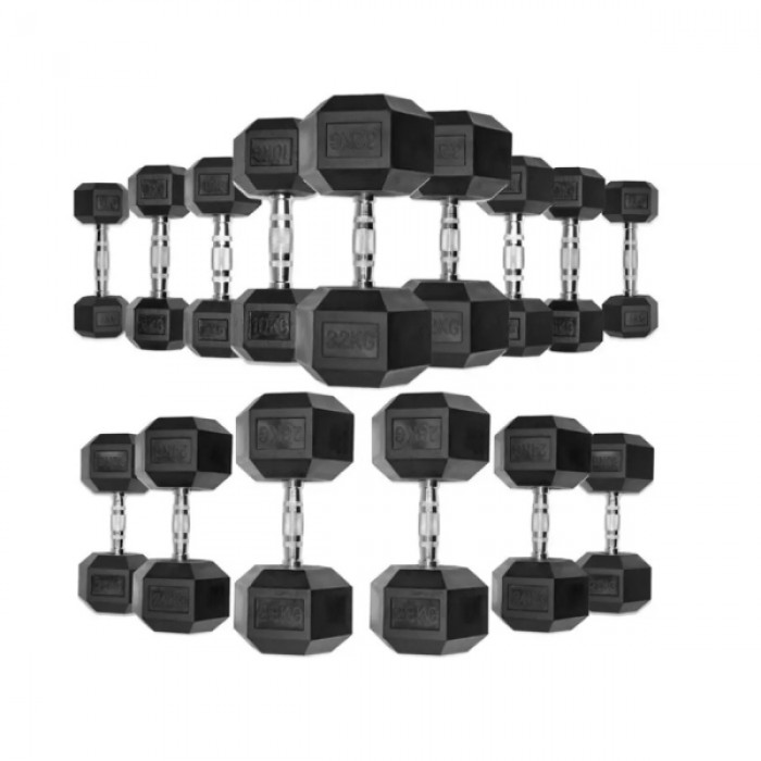 Гексагональный гантельный ряд Generation Fitness FF 51D2C-12-50 кг (20 пар) 1240 кг