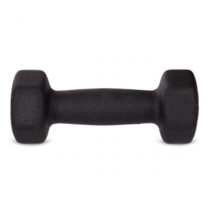 Гантель для фитнеса 1 кг 1шт с неопреновым покрытием Generation Fitness FF51D4A-1kg (черный)