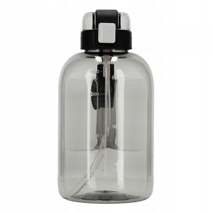 Бутылка для воды спортивная 4FIZJO 2000 мл Grey (P-5905973403825)