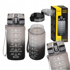 Бутылка для воды спортивная 4FIZJO 500 мл Grey/Black (P-5905973400725)