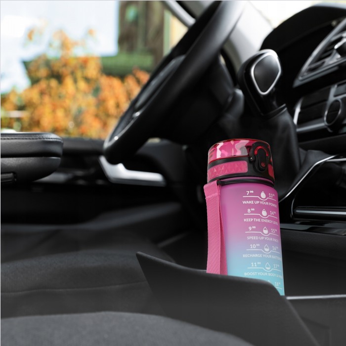 Пляшка для води спортивна 4FIZJO 500 мл Pink/Sky Blue (P-5905973400749)