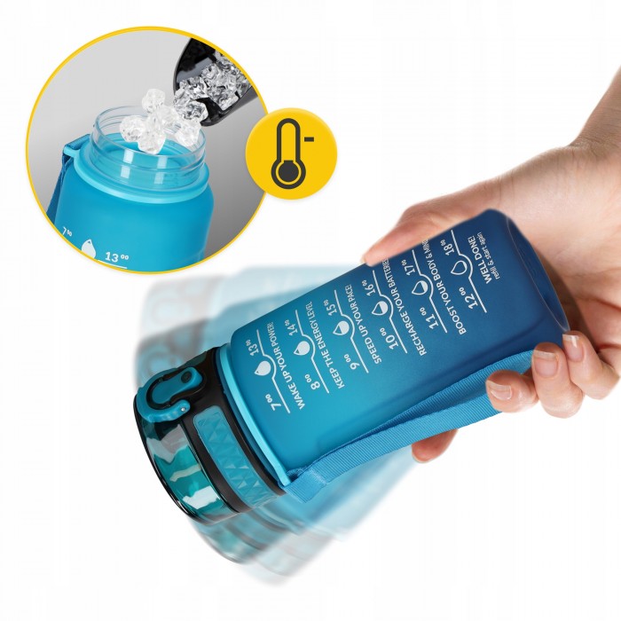 Пляшка для води спортивна 4FIZJO 500 мл Sky Blue/Blue (P-5905973400732)