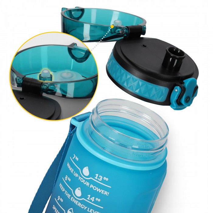 Пляшка для води спортивна 4FIZJO 500 мл Sky Blue/Blue (P-5905973400732)