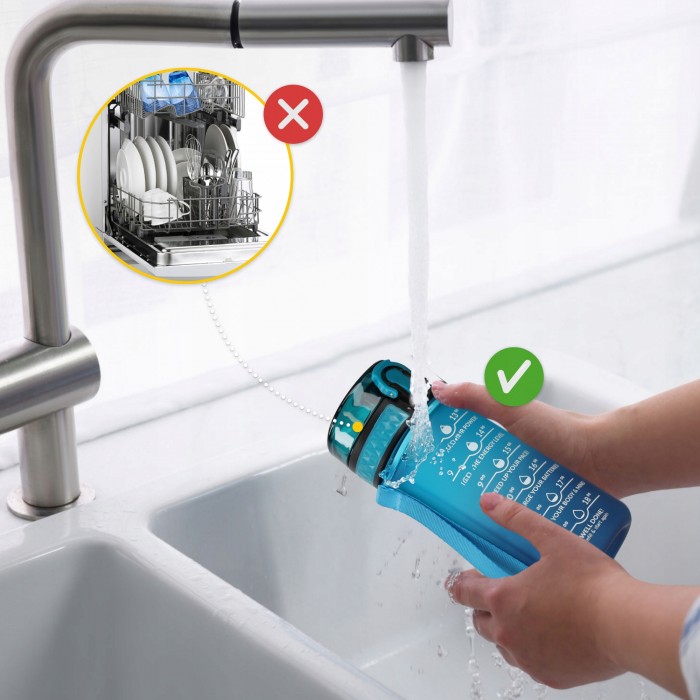 Пляшка для води спортивна 4FIZJO 500 мл Sky Blue/Blue (P-5905973400732)