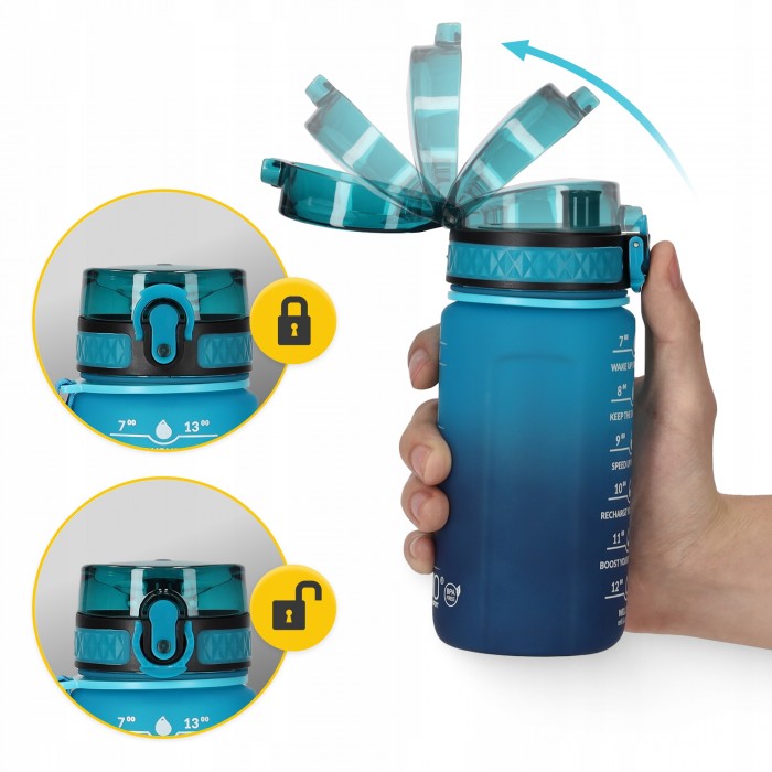 Пляшка для води спортивна 4FIZJO 500 мл Sky Blue/Blue (P-5905973400732)