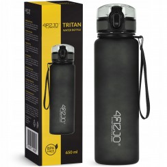 Бутылка для воды спортивная 4FIZJO 650 мл Black (P-5905973403733)