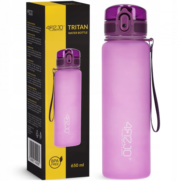 Бутылка для воды спортивная 4FIZJO 650 мл Pink (P-5905973403757)