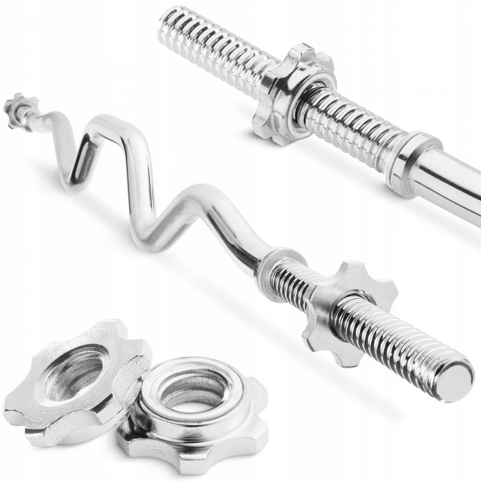 Гриф для штанги Z-подібний 4FIZJO 120 см 25 мм (P-5905973401111)