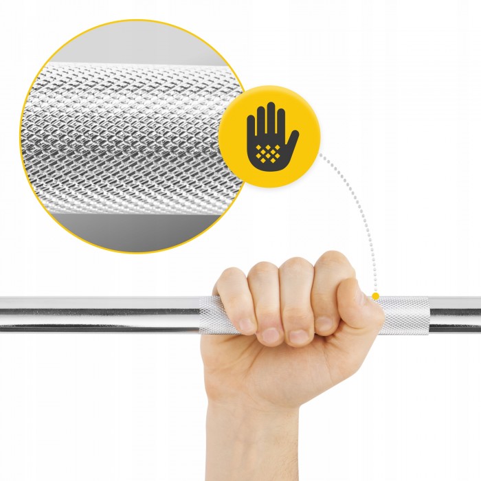 Гриф для штанги прямой 4FIZJO 120 см 25 мм (P-5905973401128)