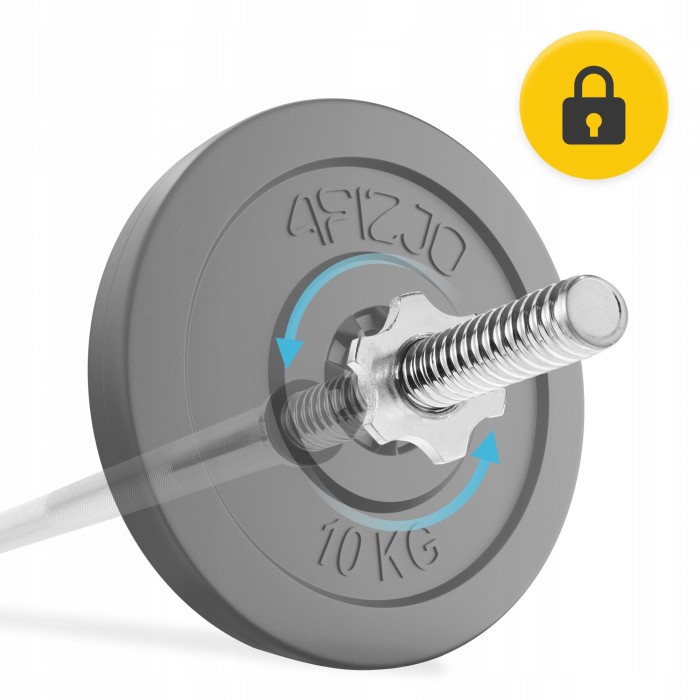 Гриф для штанги прямой 4FIZJO 120 см 25 мм (P-5905973401128)