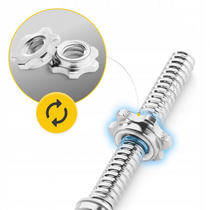 Гриф для штанги прямий 4FIZJO 180 см 25 мм (P-5905973401135)