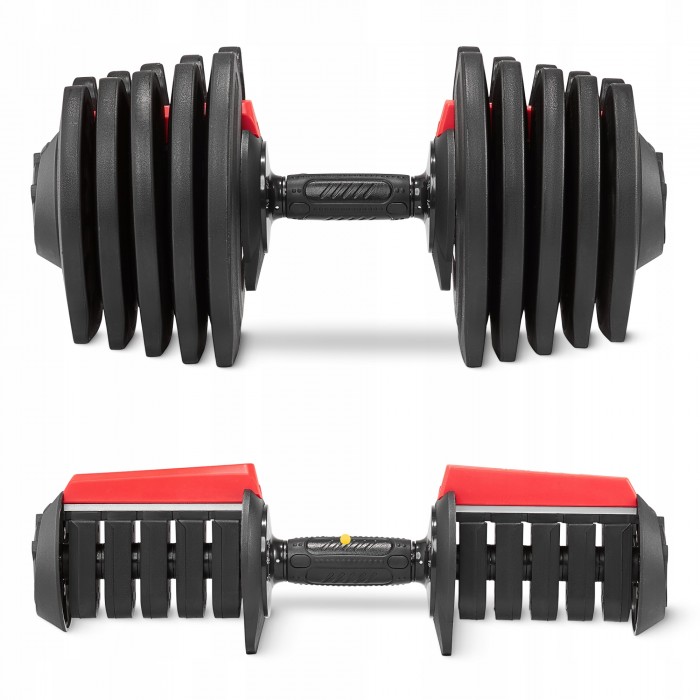 Набор штанга и гантелт с регулируемым весом 4FIZJO 2 в 1 Premium 2.5-40 кг (P-5905973401975)