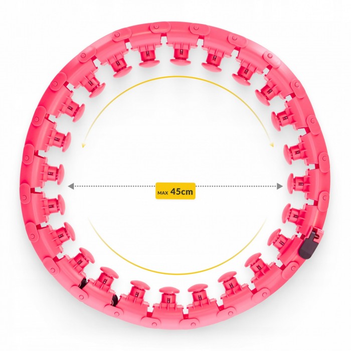 Обруч (хулахуп) массажный 4FIZJO с отягощением Pink (P-5907739316820)