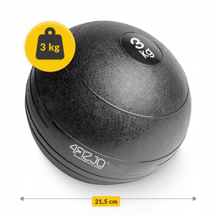 Слембол (медицинский мяч) для кроссфита 4FIZJO Slam Ball 3 кг Black (P-5907739315410)