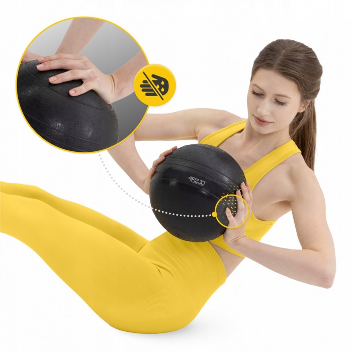 Слембол (медичний м'яч) для кросфіту 4FIZJO Slam Ball 5 кг Black (P-5907739315427)