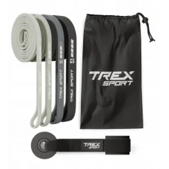 Набор резинок для подтягивания и спорта Trex Sport TX-004PB 4в1 2-41кг