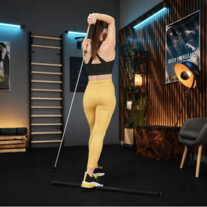 Палиця гімнастична з еспандерами Trex Sport TX-023TS 14-74кг