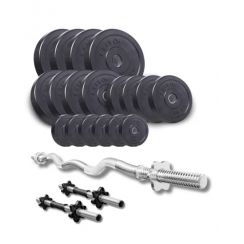 Набір Elitum Titan 86кг зі штангою та гантелями