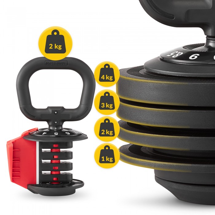 Гиря с регулируемым весом 4FIZJO Premium 2-12 кг (P-5905973401982)