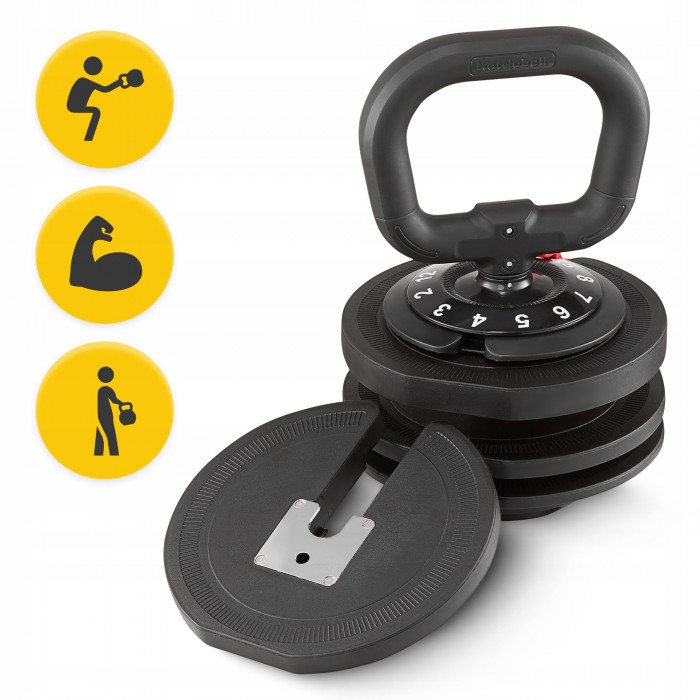 Гиря с регулируемым весом 4FIZJO Premium 2-12 кг (P-5905973401982)