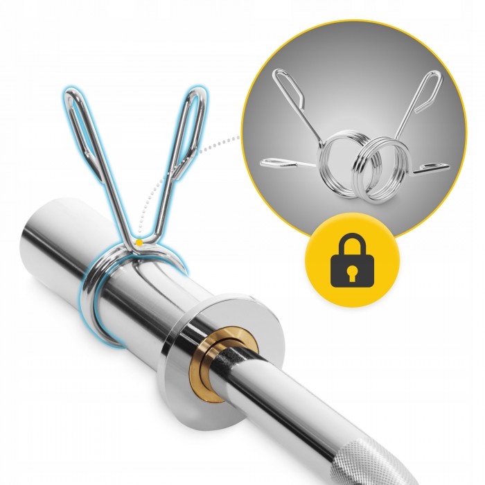 Гриф для штанги олимпийский W-образный 4FIZJO 120 см 50 мм (P-5905973401203)