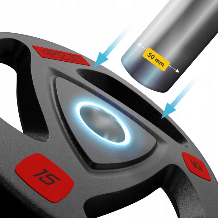 Гриф для штанги олімпійський Z-подібний 4FIZJO 120 см 50 мм (P-5905973401210)