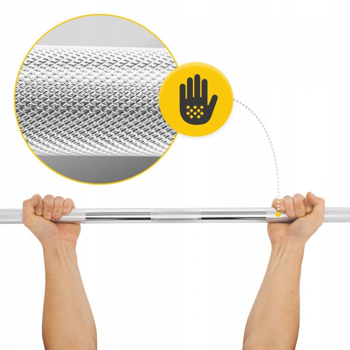 Гриф для штанги прямой олимпийский 4FIZJO 220 см 50 мм (P-5905973401197)