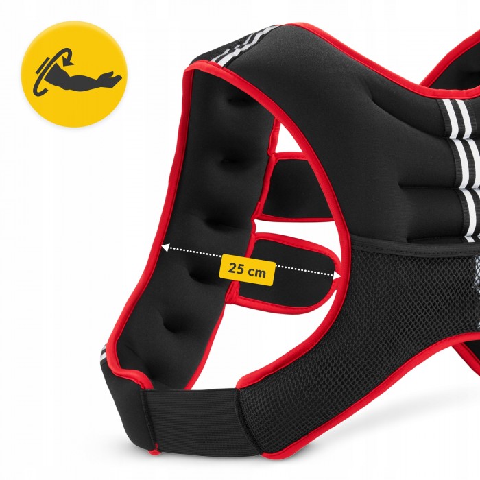 Жилет-обтяжувач для тренувань 4FIZJO 10 кг Black/Red (P-5905973402163)