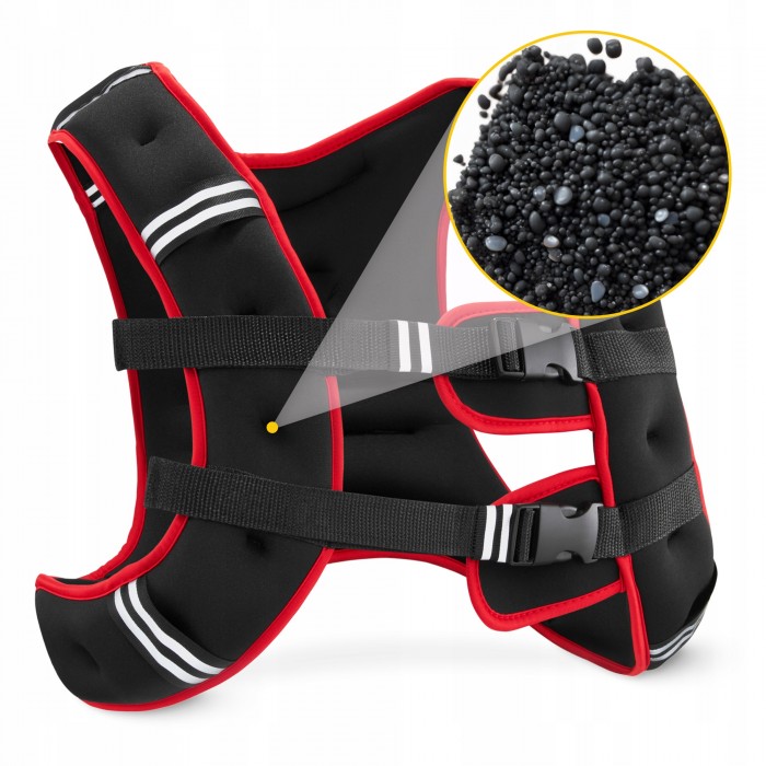 Жилет-обтяжувач для тренувань 4FIZJO 10 кг Black/Red (P-5905973402163)