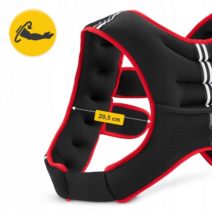 Жилет-обтяжувач для тренувань 4FIZJO 5 кг Black/Red (P-5905973402156)