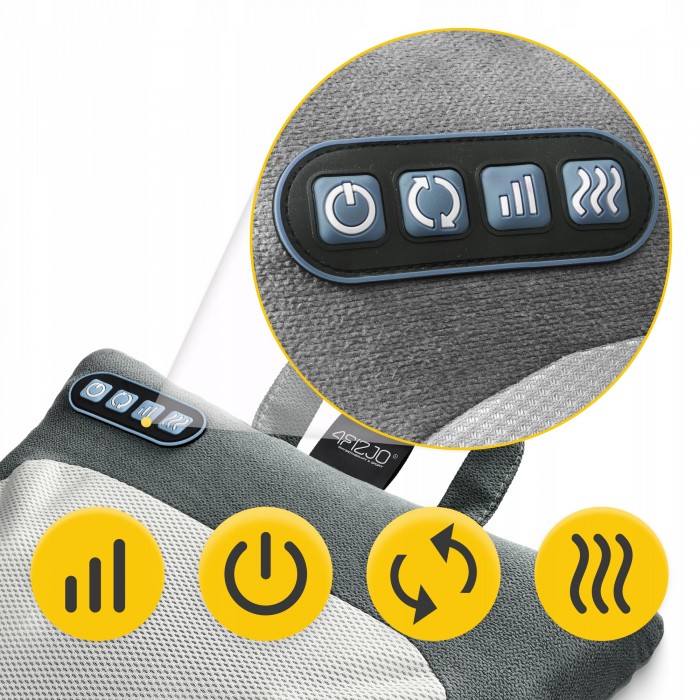 Подушка-масажер 4FIZJO Shiatsu Lite Black (P-5905973404136)