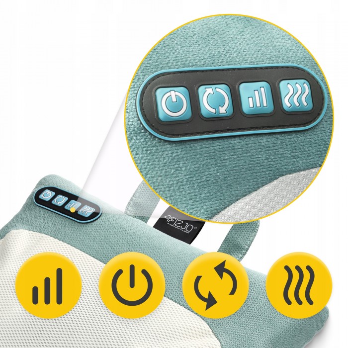 Подушка-массажер 4FIZJO Shiatsu Lite Green (P-5905973404143)