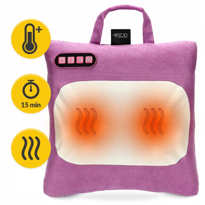 Подушка-массажер 4FIZJO Shiatsu Lite Violet (P-5905973404129)