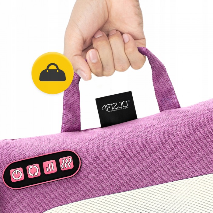 Подушка-массажер 4FIZJO Shiatsu Lite Violet (P-5905973404129)