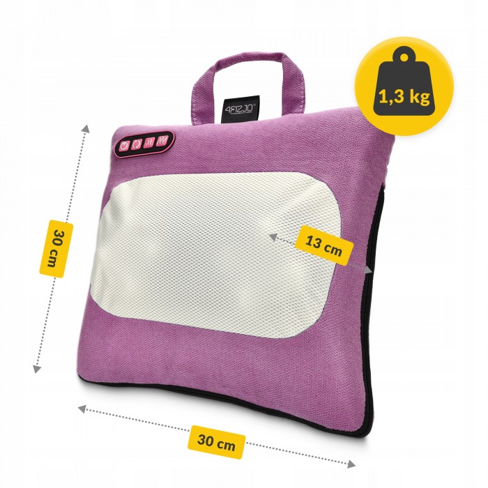 Подушка-массажер 4FIZJO Shiatsu Lite Violet (P-5905973404129)