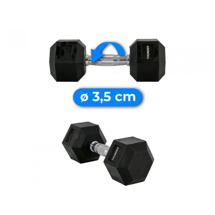 Гантель шестигранный 10 кг THUNDER