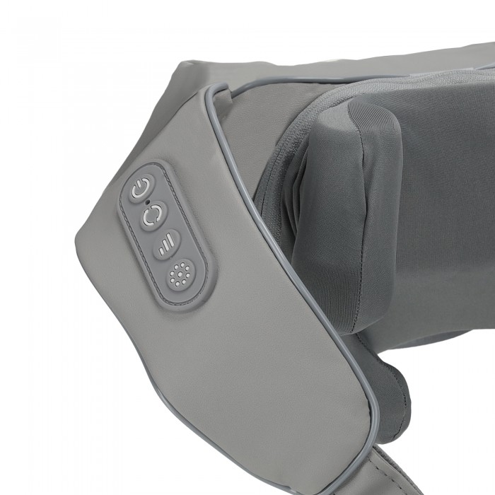 Накидка-масажер 4FIZJO Shiatsu Evo+ для шиї та спини, акумуляторний Grey (P-5905973404150)