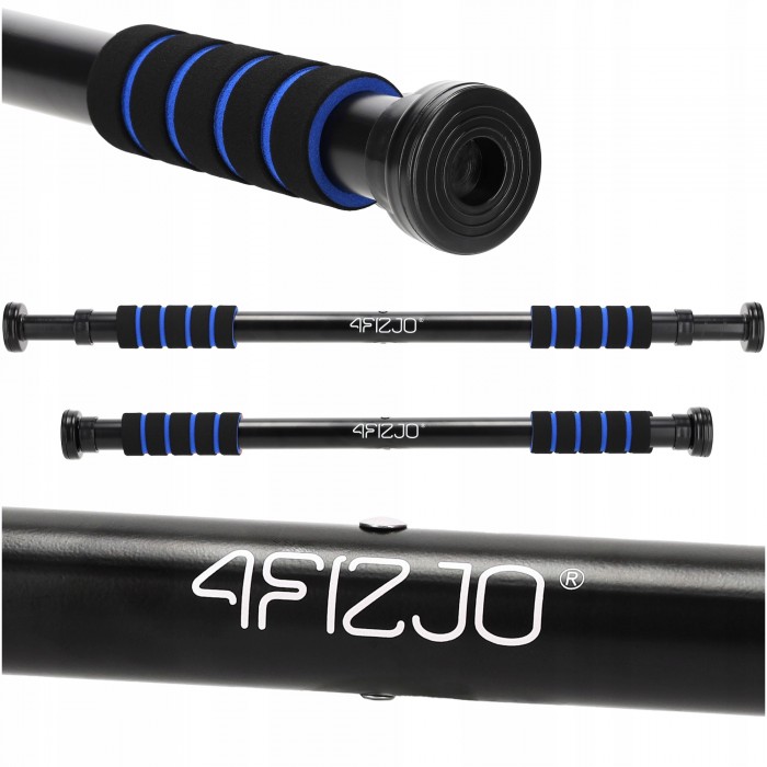 Турнік розсувний 4FIZJO Basic 61.5-100 см Black/Blue (P-5905973402705)