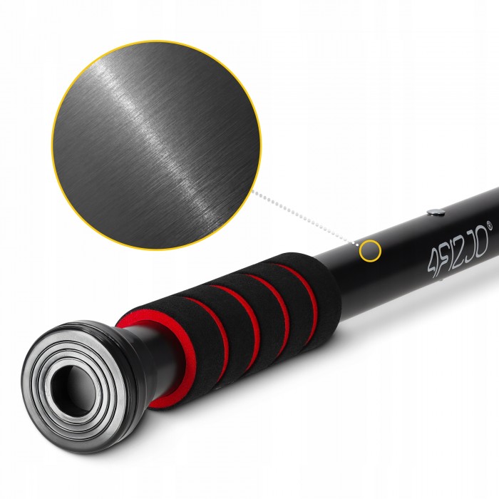 Турнік розсувний 4FIZJO Basic 61.5-100 см Black/Red (P-5905973402712)