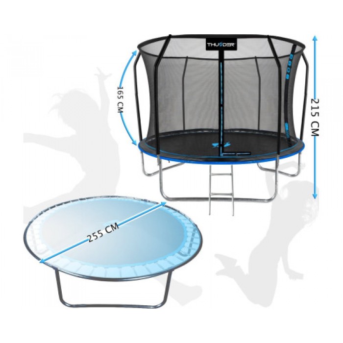 Батут THUNDER INSIDE ELITE 8FT блакитний